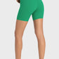 Staying Cozy Wide Waistband Biker Shorts