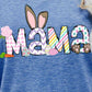 Seasonal Easter MAMA Graphic Round Neck T-Shirt