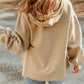 Hannah Full Size Zip-Up Drawstring Hooded Jacket
