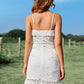 EillyBazar Lace Ruffle Hem Spaghetti Strap Dress