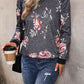 Floral Round Neck Raglan Sleeve Sweatshirt
