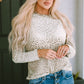 AuroraBlissX Round Neck Leopard Print Long Sleeve Tee