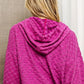 BiBi Brushed Checker Drawstring Long Sleeve Hoodie - Brand BiBi