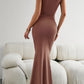 Arlowe Lea Cap Sleeve Scoop Neck Maxi Dress