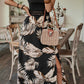 BelonkaDani Printed Sleeveless Scoop Neck Slit Dress