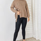 Slit Tied Dropped Shoulder Sweater