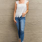 Lace Detail Square Neck Tank Top
