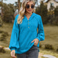 Full Size Cable-Knit Dropped Shoulder Hoodie