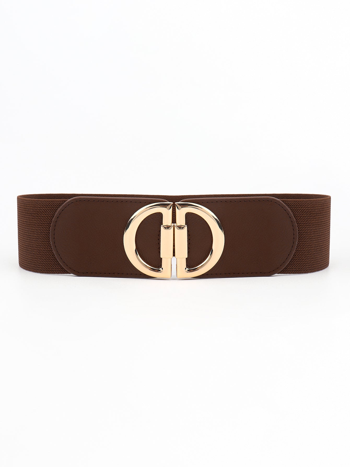 Women's D Buckle Elastic Belt