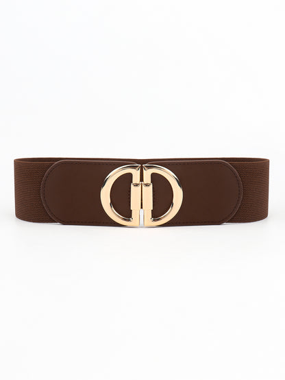 Women's D Buckle Elastic Belt