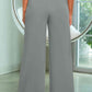 Drawstring Wide Leg Pants with Pockets