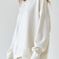 Turtle Neck Dropped Shoulder Sweater