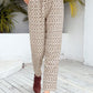 Tied Printed Pants with Pockets