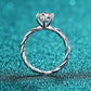 1 Carat Moissanite 6-Prong Twisted Ring 💜