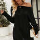 Beauteous Boat Neck Dropped Shoulder Knit Top