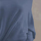 Full Size Boat Neck Batwing Sleeve Knit Top