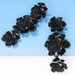 Flower Shape Zinc Alloy Dangle Earrings
