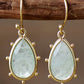 Natural Stone Teardrop Earrings