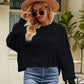 Chic Babe' Round Neck Dropped Shoulder Sweater 🦋