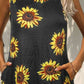 FULL SIZE Printed Round Neck Sleeveless Dress with Pockets