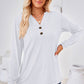 Notched Long Sleeve T-Shirt