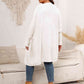 Plus Size Open Front Cardigan With Pockets