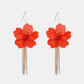 Flower Shape Acrylic Dangle Earrings