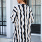 Sophia & Grace Printed Open Front Pocketed Cardigan