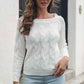 Cable-Knit Long Sleeve Sweater