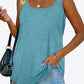 CHICbabe Full Size Curved Hem Square Neck Tank