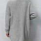 ZeldaMarie Rib-Knit Open Front Pocketed Cardigan