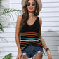 NotSoBasic Striped V-Neck Knit Tank