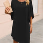 Round Neck Three-Quarter Sleeve Tee Dress