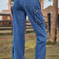 Mcklynn Loose Fit Long Jeans with Pockets