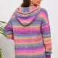 TrendiStyles Multicolor Dropped Shoulder Hooded Sweater 🦋