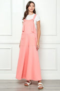 Veveret Wide Strap French Terry Overalls *