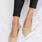 Forever Link Champagne Rhinestone Point Toe Flat Slip-Ons