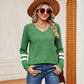 Full Size V-Neck Long Sleeve T-Shirt