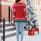 CHRISTMAS THEMED Letter Graphic Round Neck Long Sleeve Sweater