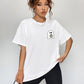Round Neck Short Sleeve Ghost Graphic T-Shirt
