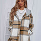 Plaid Hooded Jacket with Pockets