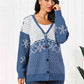 Christmas Snowflake Button Down Cardigan