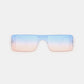 HANNAH MEA Polycarbonate Frame Rectangle Sunglasses