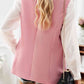Double-Breasted Sleeveless Blazer