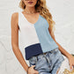 SoBeautiful Color Block Knit Tank