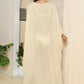 One Size V-Neck Three-Quarter Sleeve Cover-Up