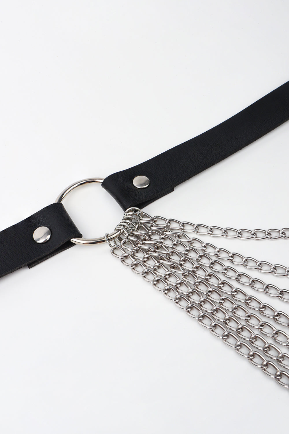 Women's PU Belt with Chain