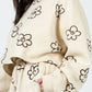 HANNAH MEA Floral Dropped Shoulder Sweatshirt and Shorts Set