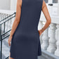 Cutout Round Neck Sleeveless Dress