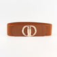 Women's D Buckle Elastic Belt